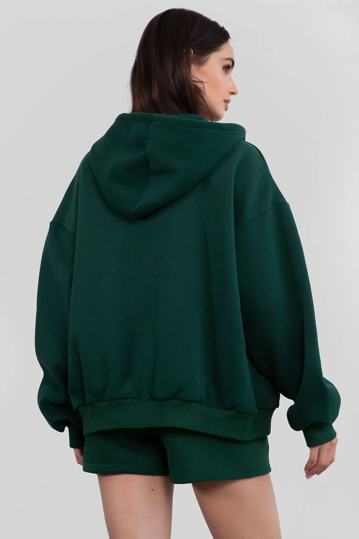 UNIVERSITY Plush Fleece Oversized Zip Up Hoodie - Image 47