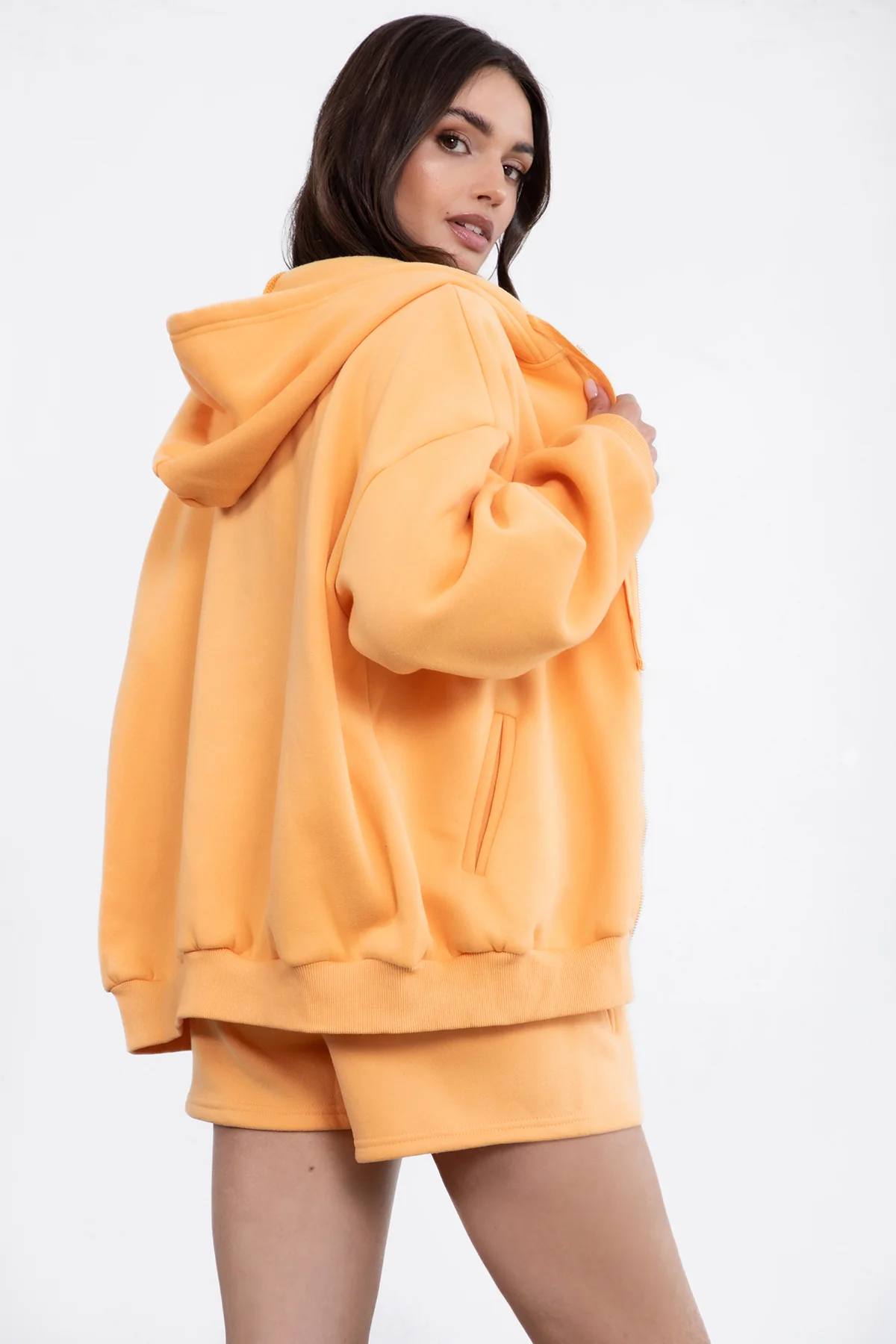 UNIVERSITY Plush Fleece Oversized Zip Up Hoodie - Image 49