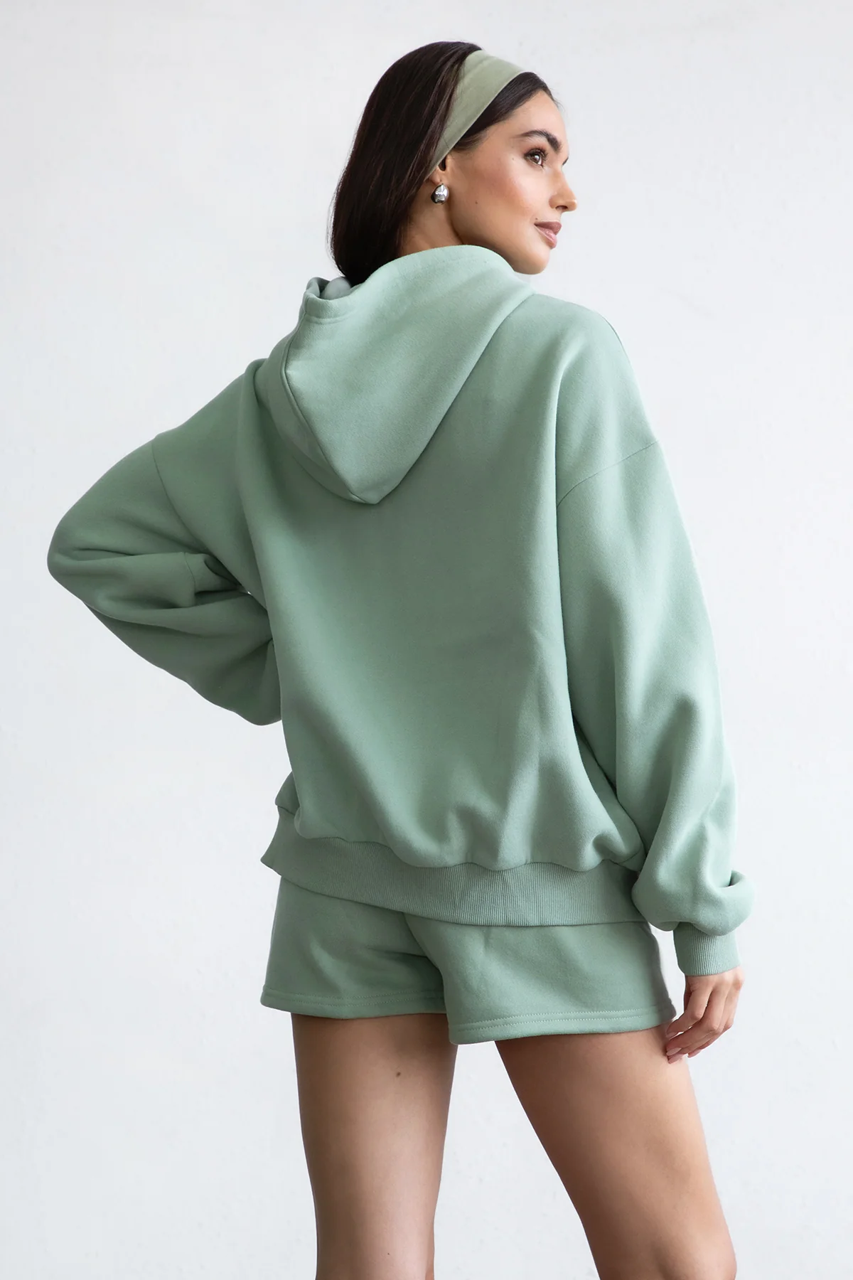 UNIVERSITY Plush Fleece Oversized Zip Up Hoodie - Image 59