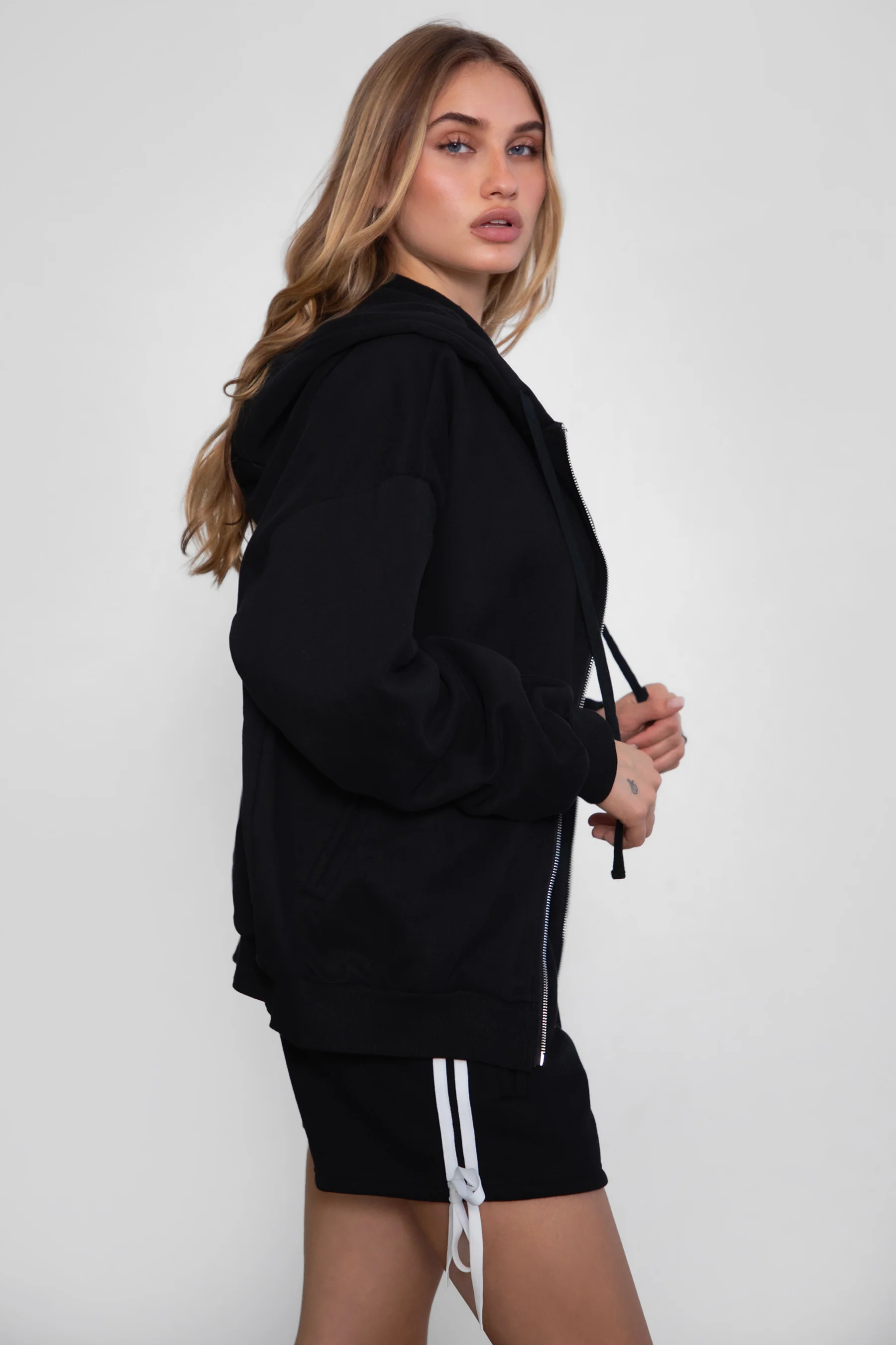 UNIVERSITY Plush Fleece Oversized Zip Up Hoodie - Image 73