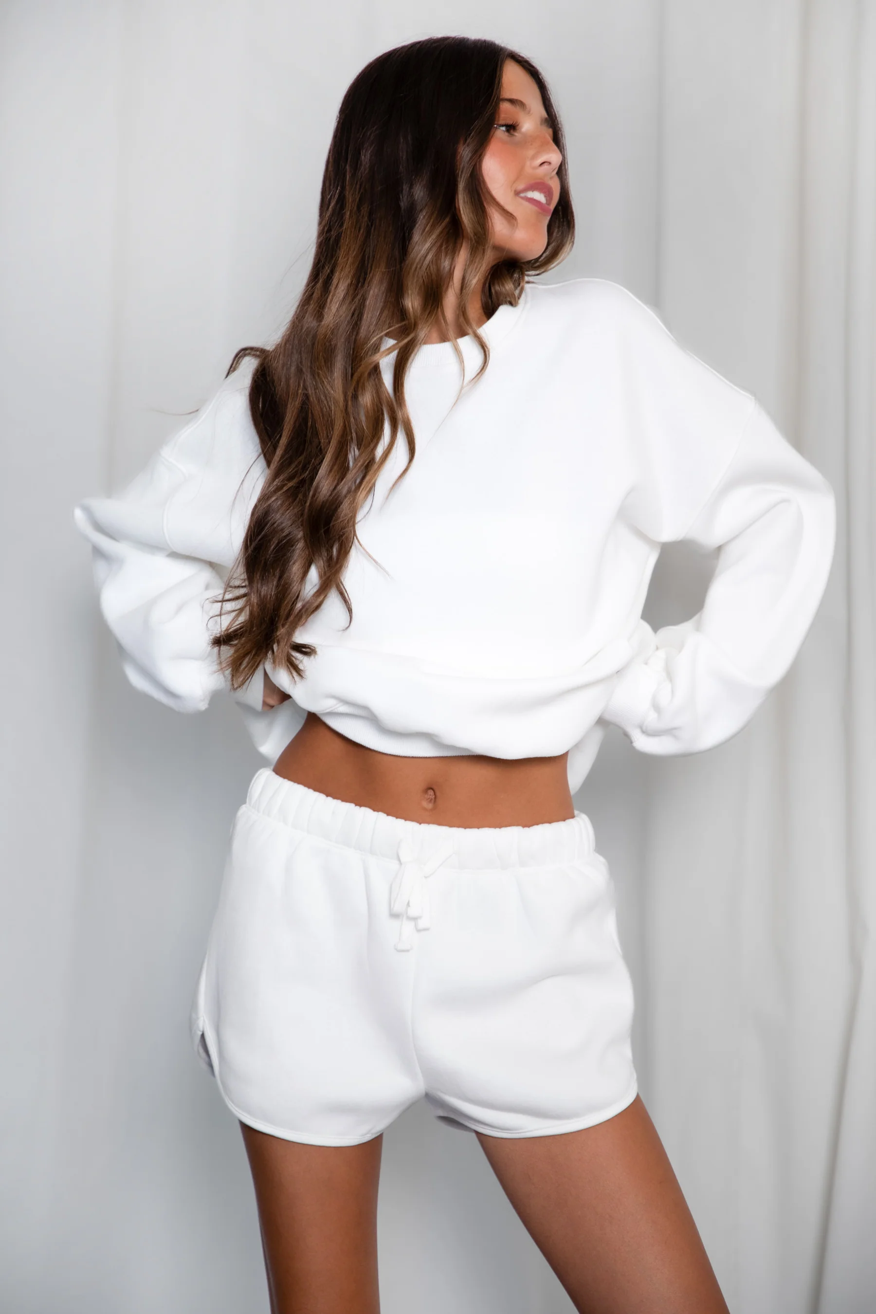 Varsity Plush Fleece Crew Neck Sweatshirt - Image 9