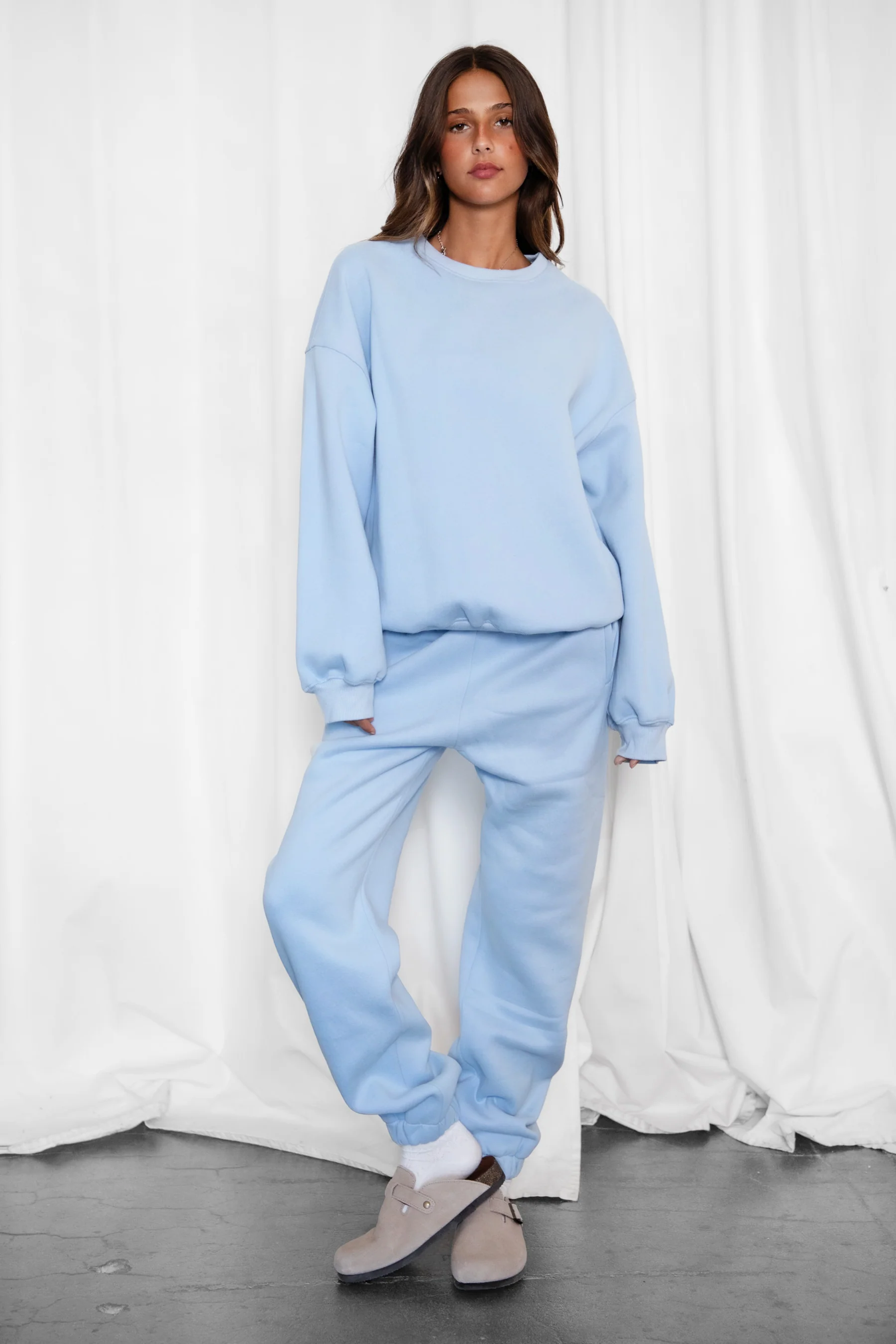 Varsity Plush Fleece Crew Neck Sweatshirt - Image 14