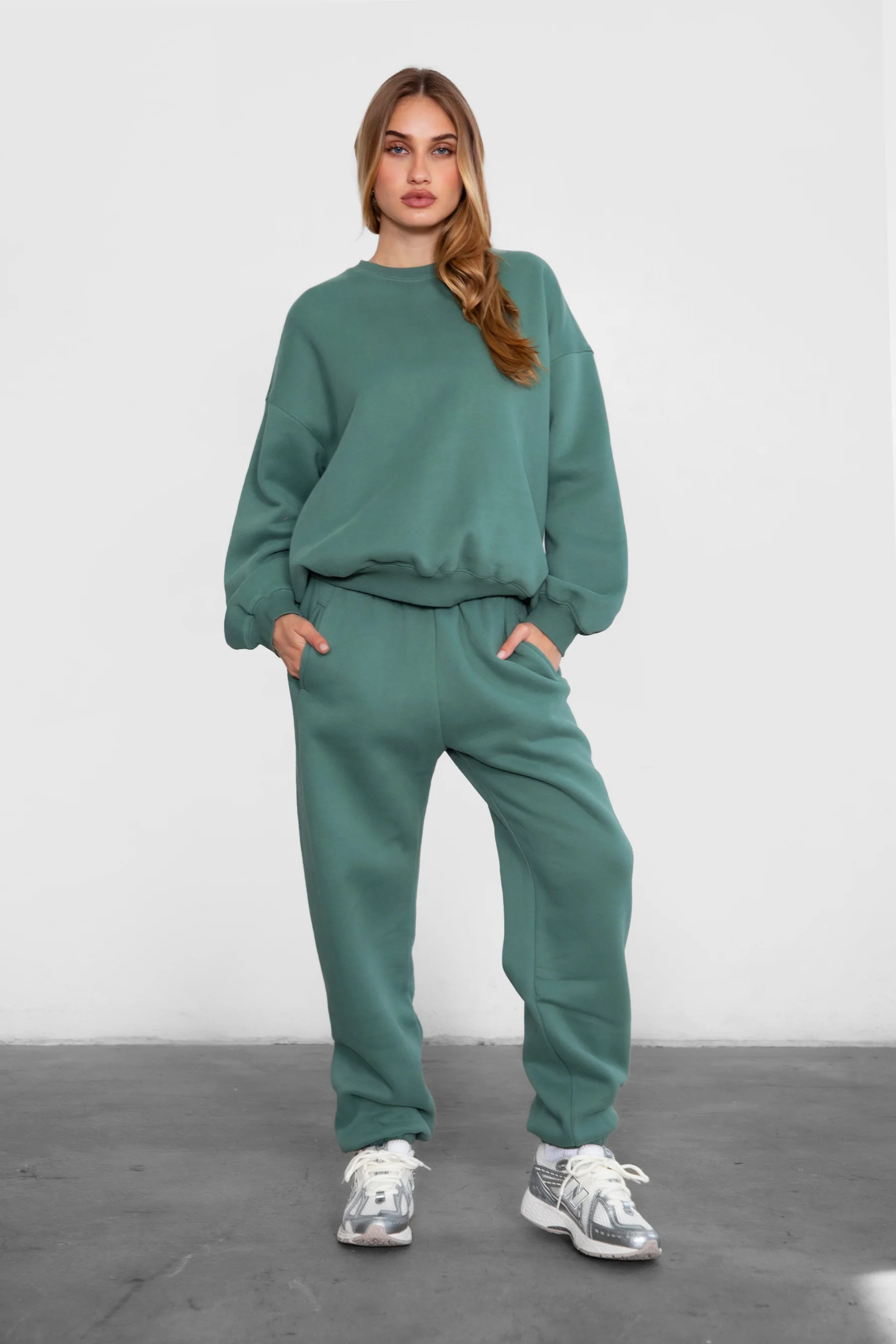 Varsity Plush Fleece Crew Neck Sweatshirt - Image 19