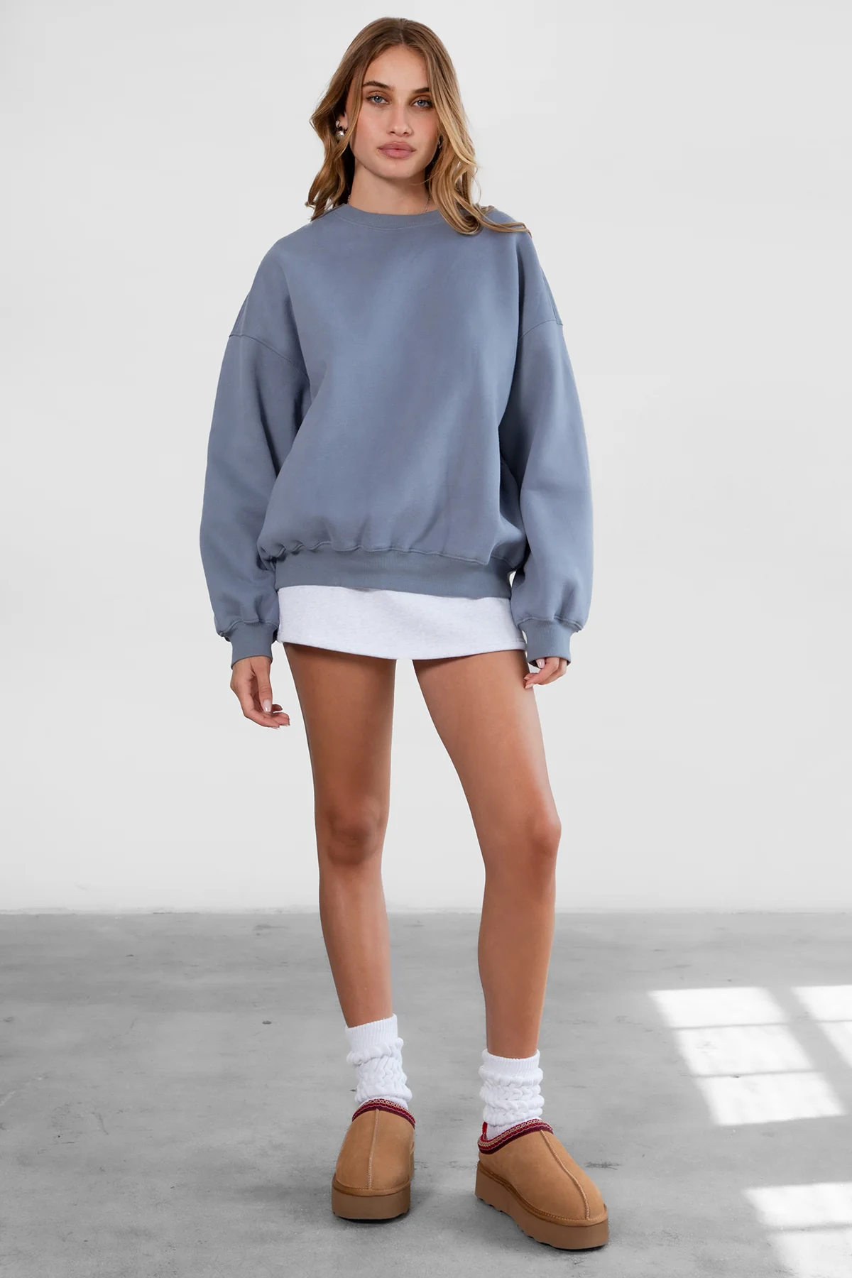 Varsity Plush Fleece Crew Neck Sweatshirt - Image 24
