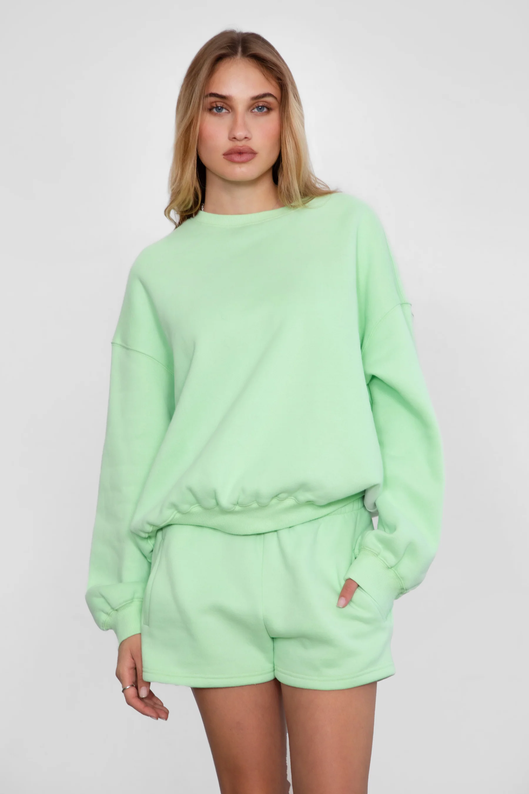 Varsity Plush Fleece Crew Neck Sweatshirt - Image 29