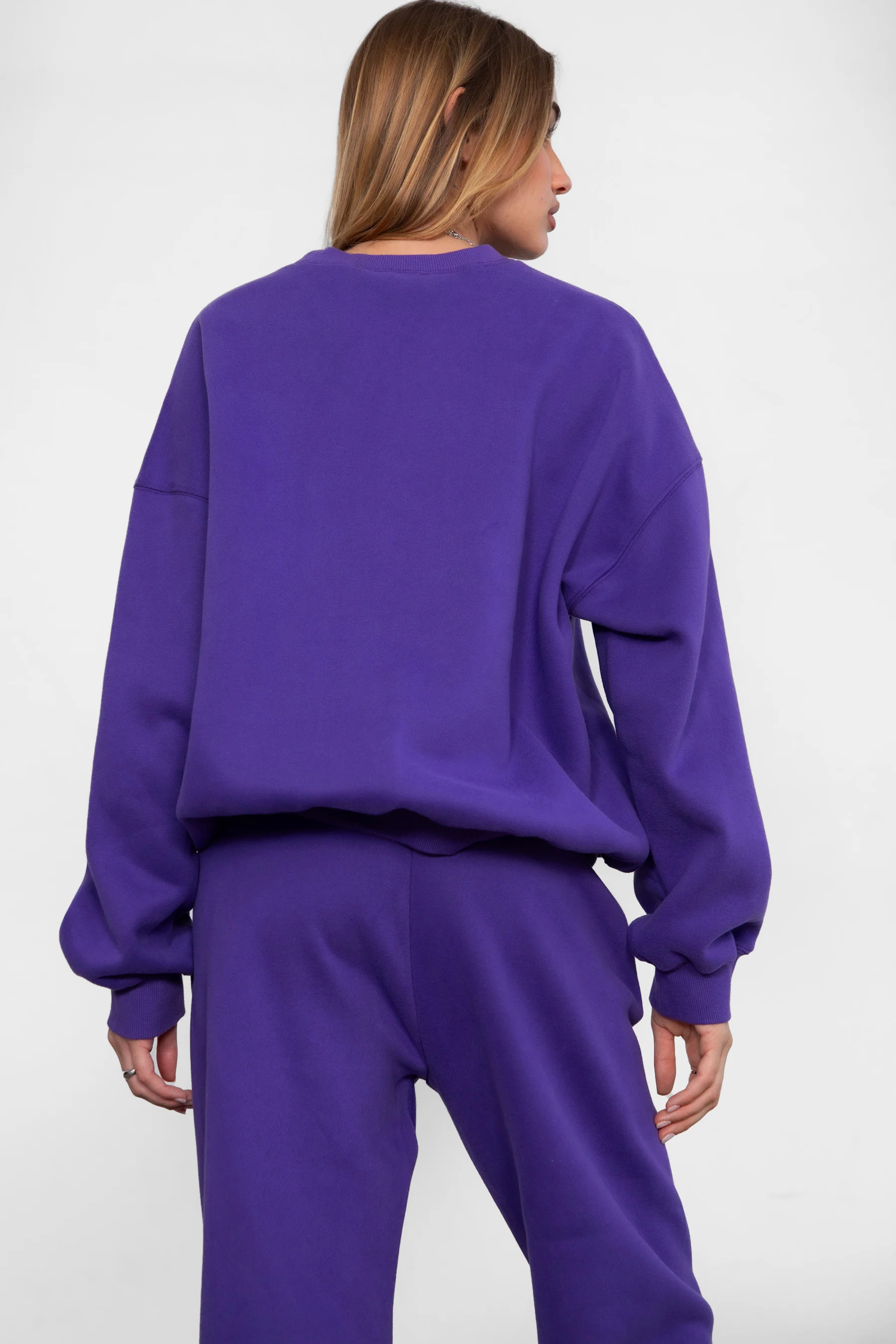 Varsity Plush Fleece Crew Neck Sweatshirt - Image 35