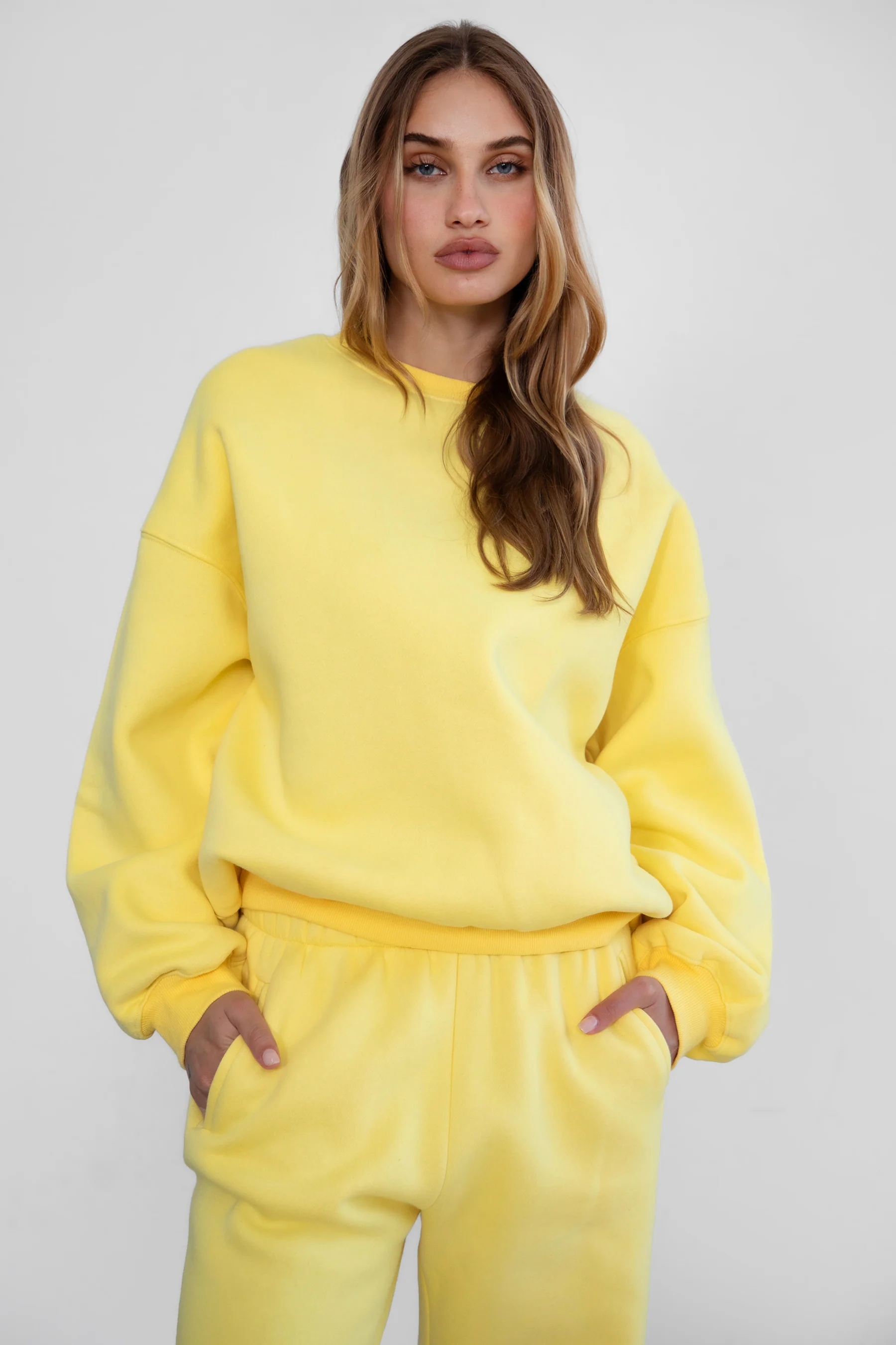 Varsity Plush Fleece Crew Neck Sweatshirt - Image 39