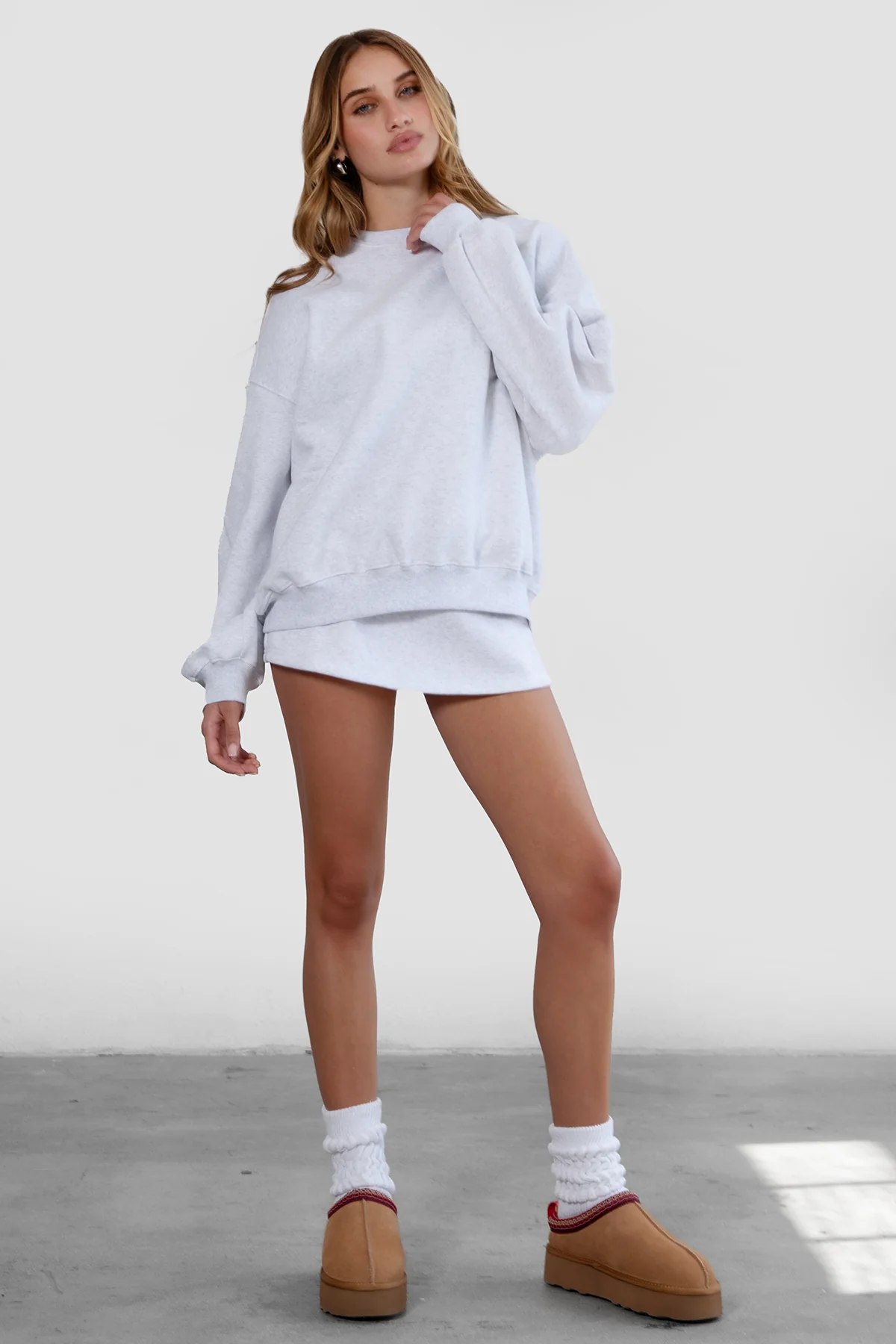 Varsity Plush Fleece Crew Neck Sweatshirt - Image 46