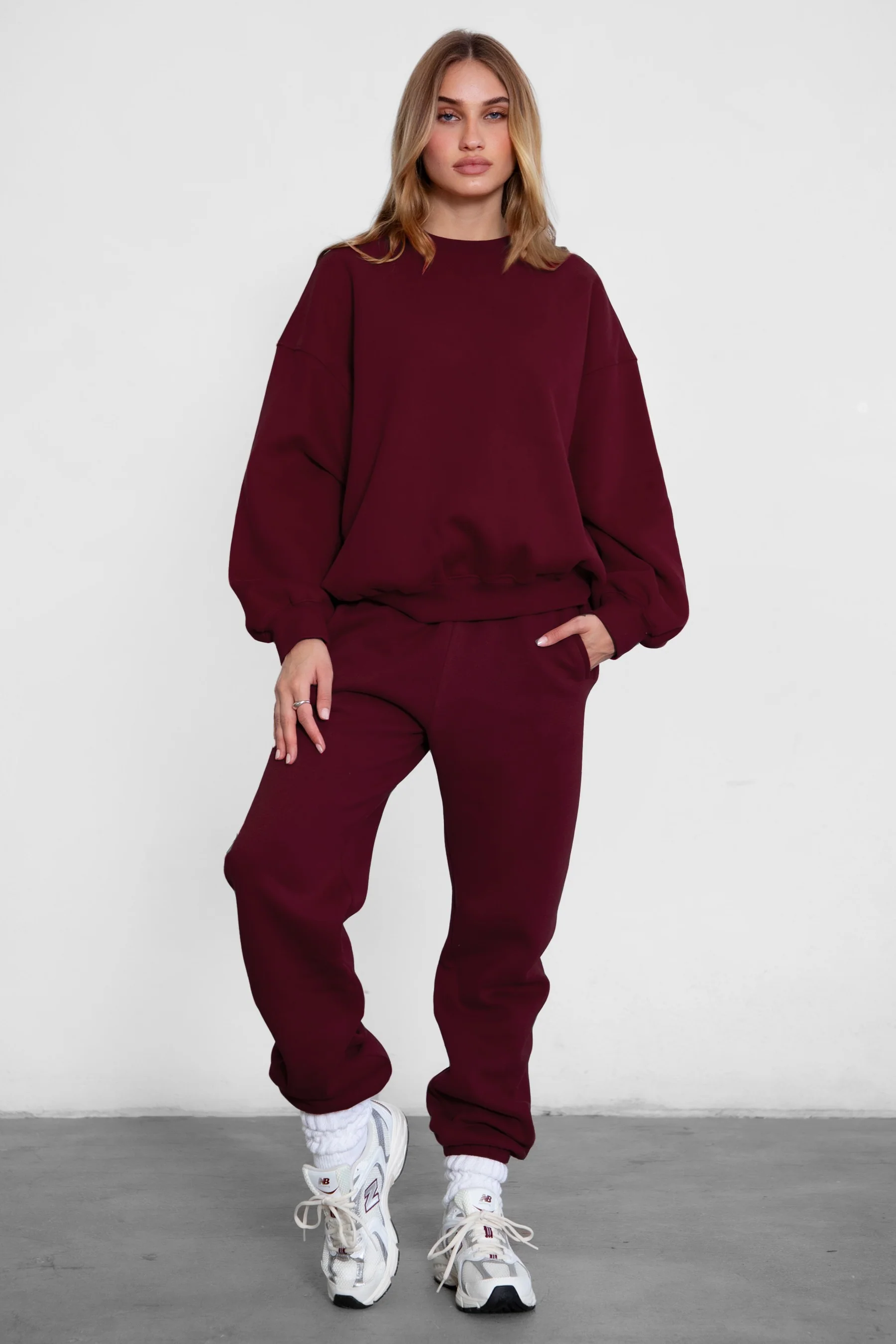 Varsity Plush Fleece Crew Neck Sweatshirt - Image 47