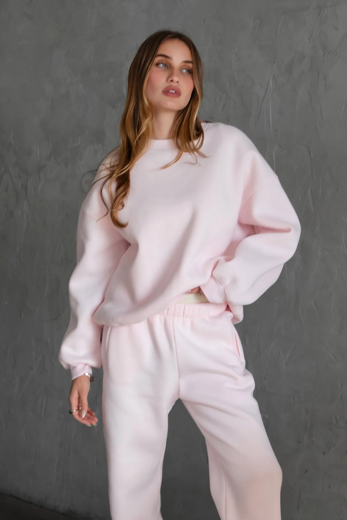 Varsity Plush Fleece Crew Neck Sweatshirt - Image 63