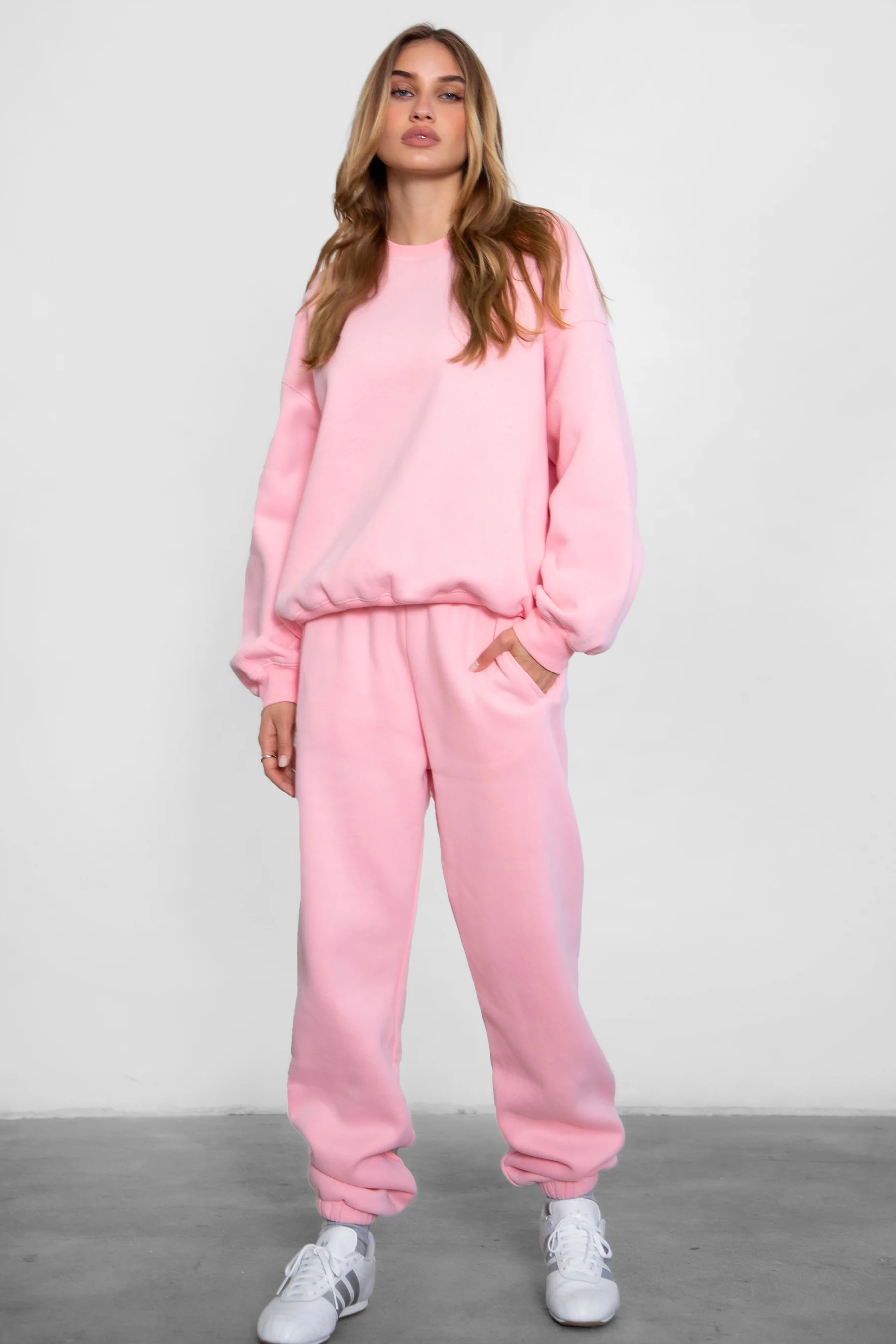 Varsity Plush Fleece Crew Neck Sweatshirt - Image 83