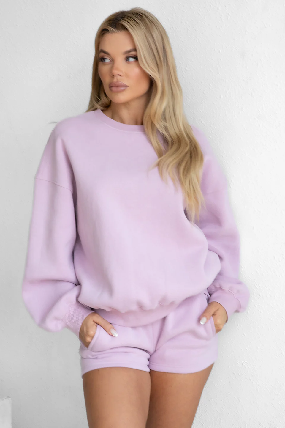 Varsity Plush Fleece Crew Neck Sweatshirt - Image 87