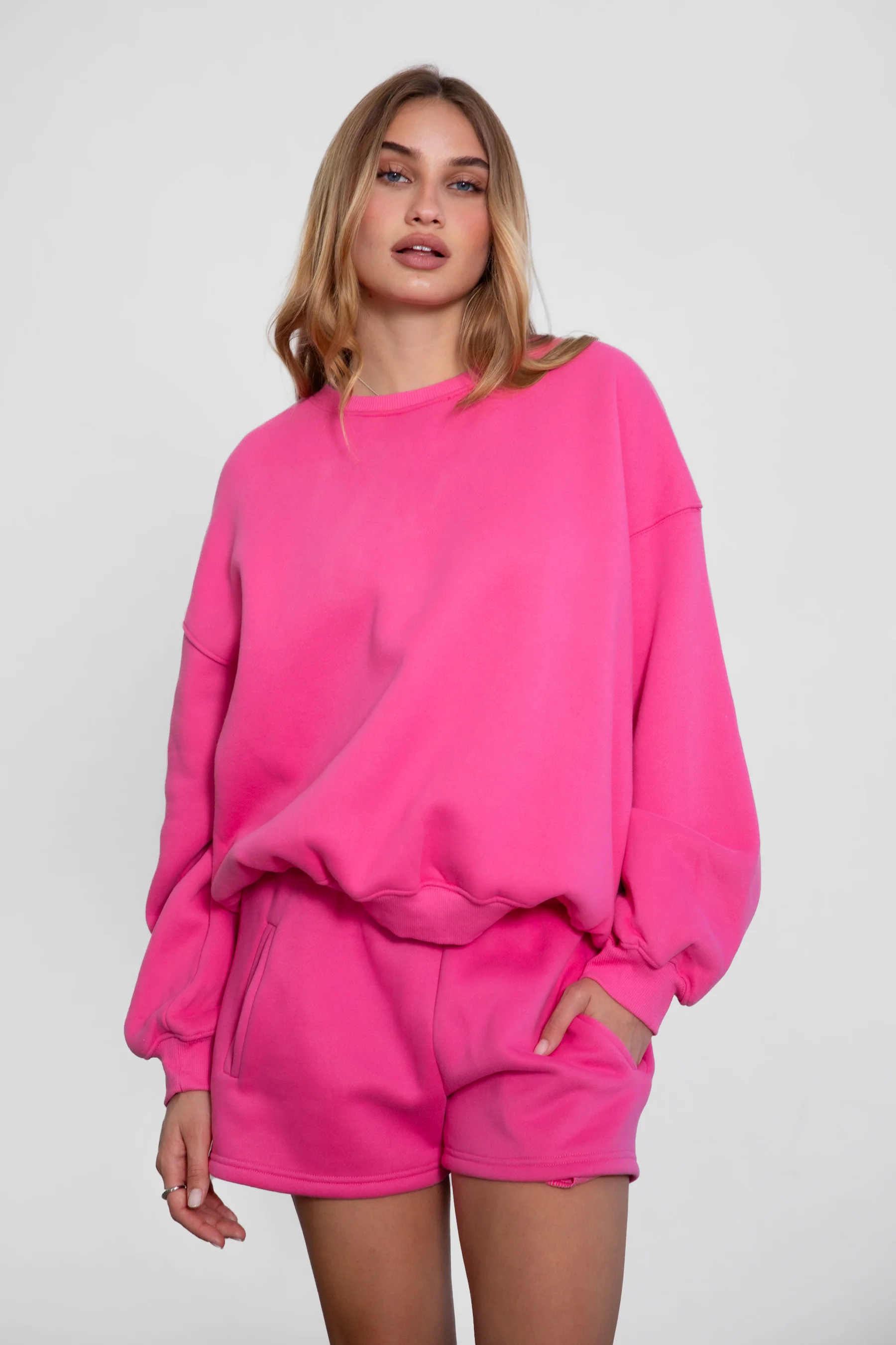 Varsity Plush Fleece Crew Neck Sweatshirt - Image 89